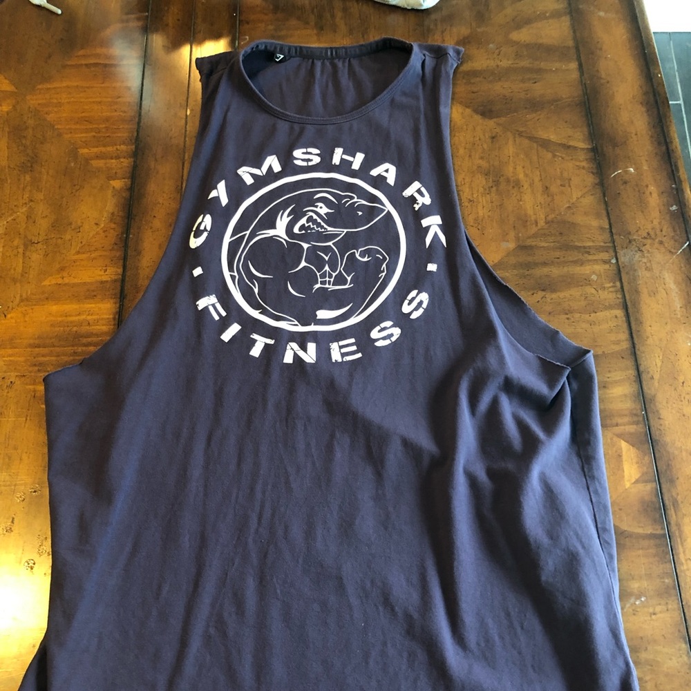 Purple Gymshark drop-arm sleeveless shirt in XL